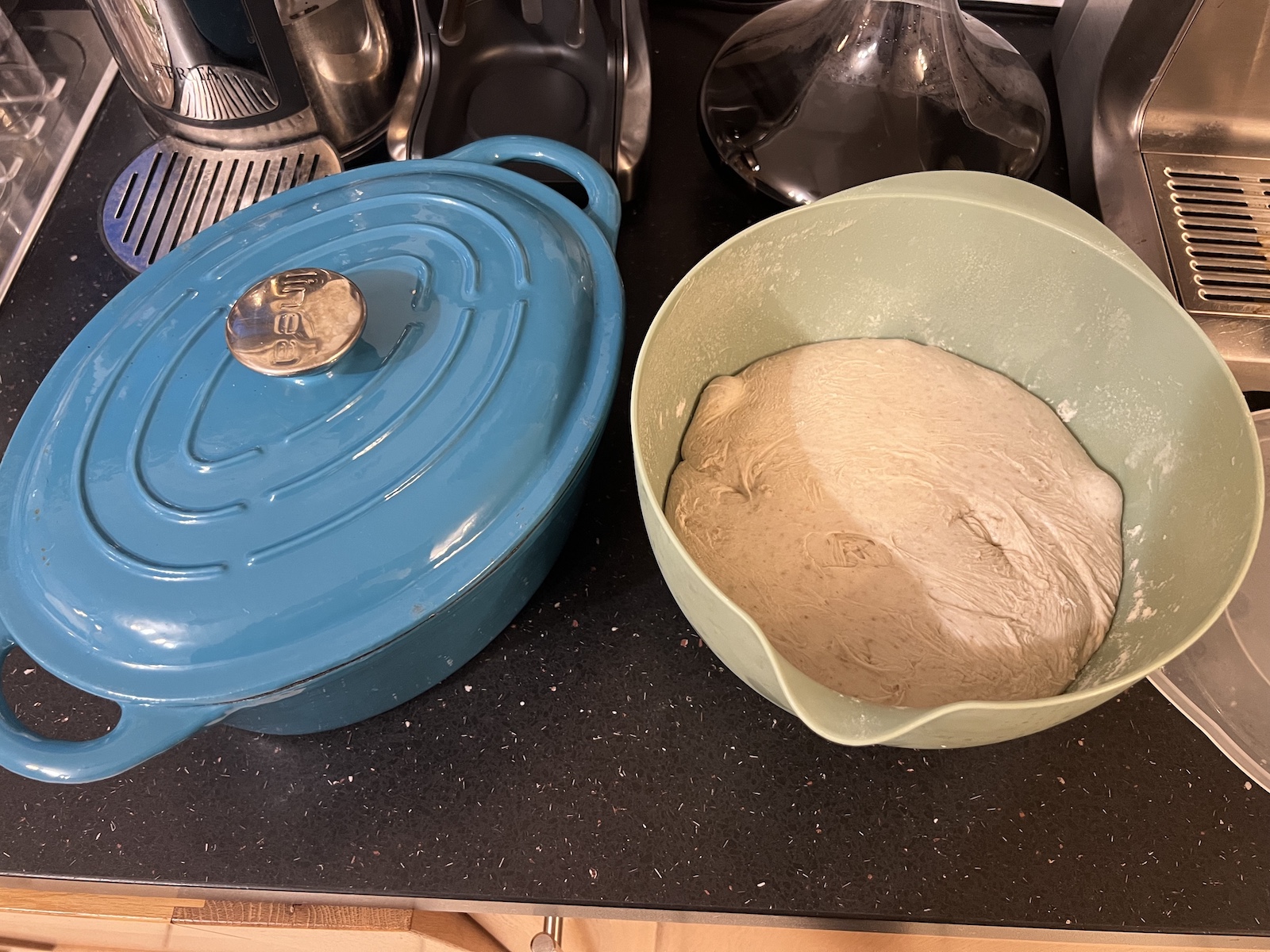 Ovenbake dough and casserole dissh